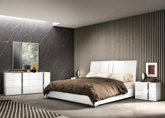 Bianca White – Armoire avec Miroir, 3 à 5 Portes, 100% Made in Italy DEKOFLIX