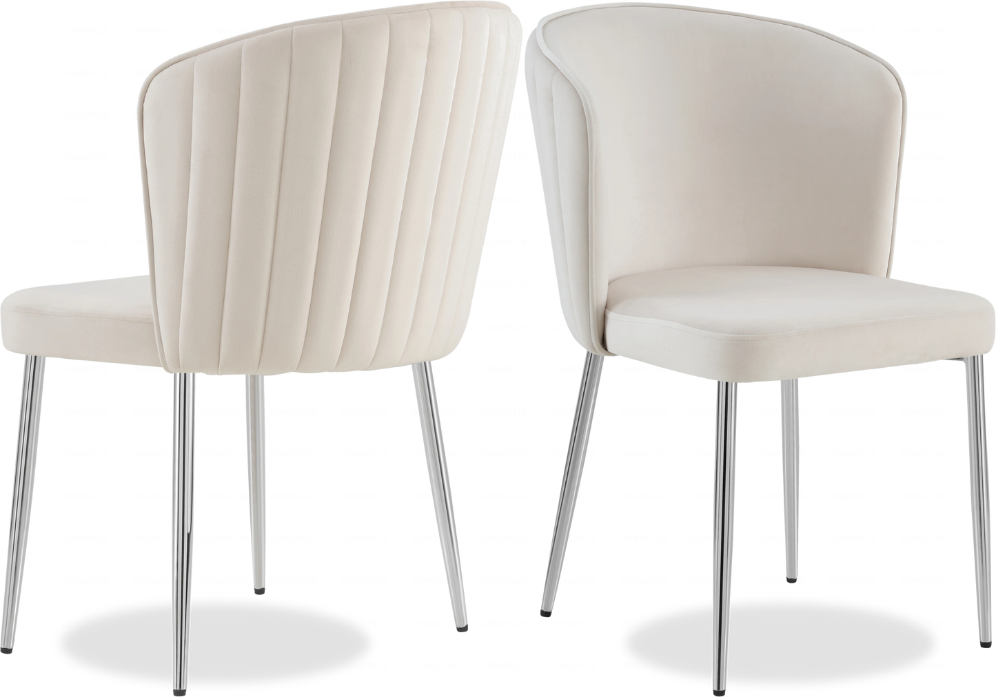 Table basse chromée marbre blanc design ERLY - DEKOFLIX