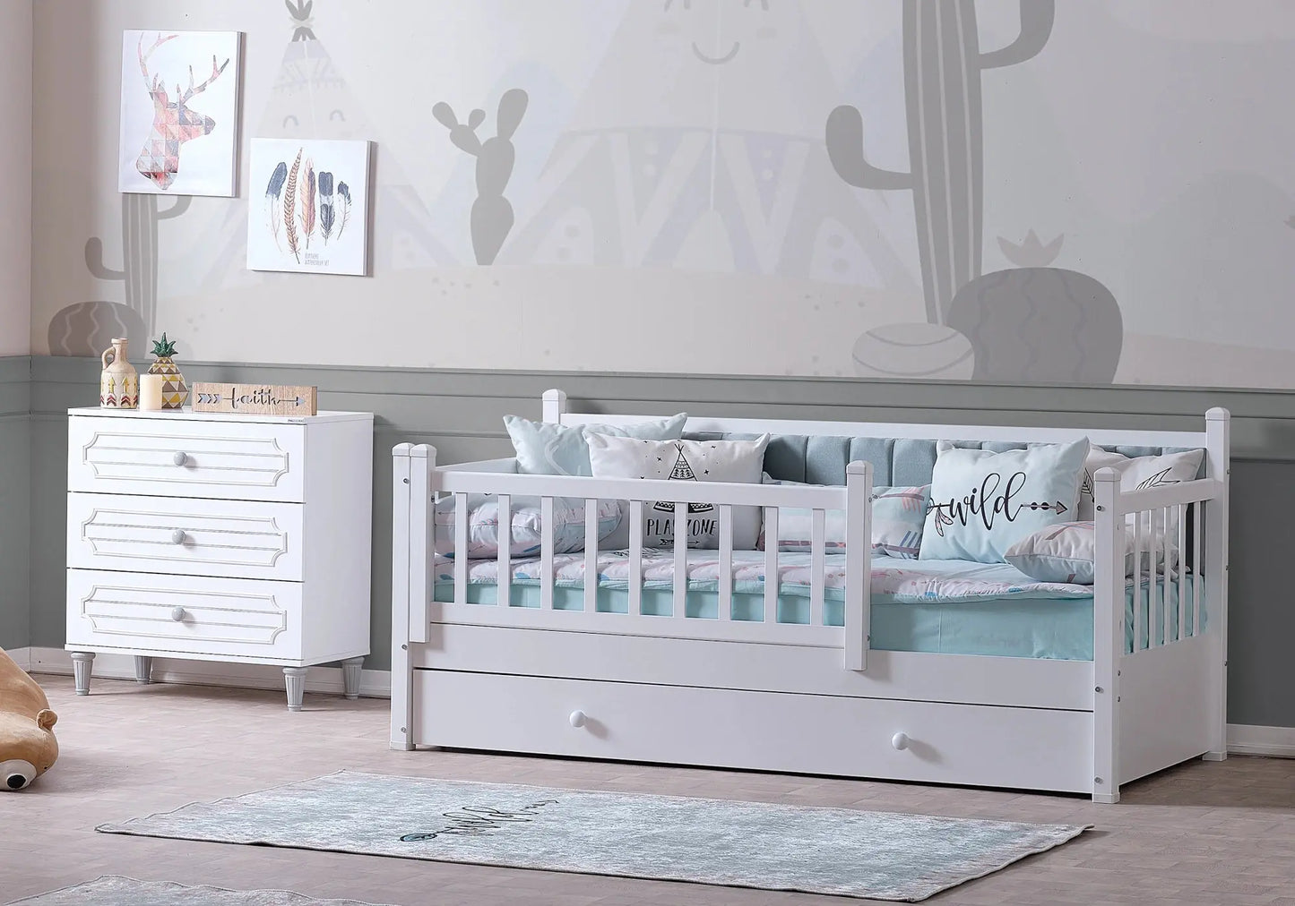 Ensemble de chambre enfant montessori blue SOHO WILD kelekci.com