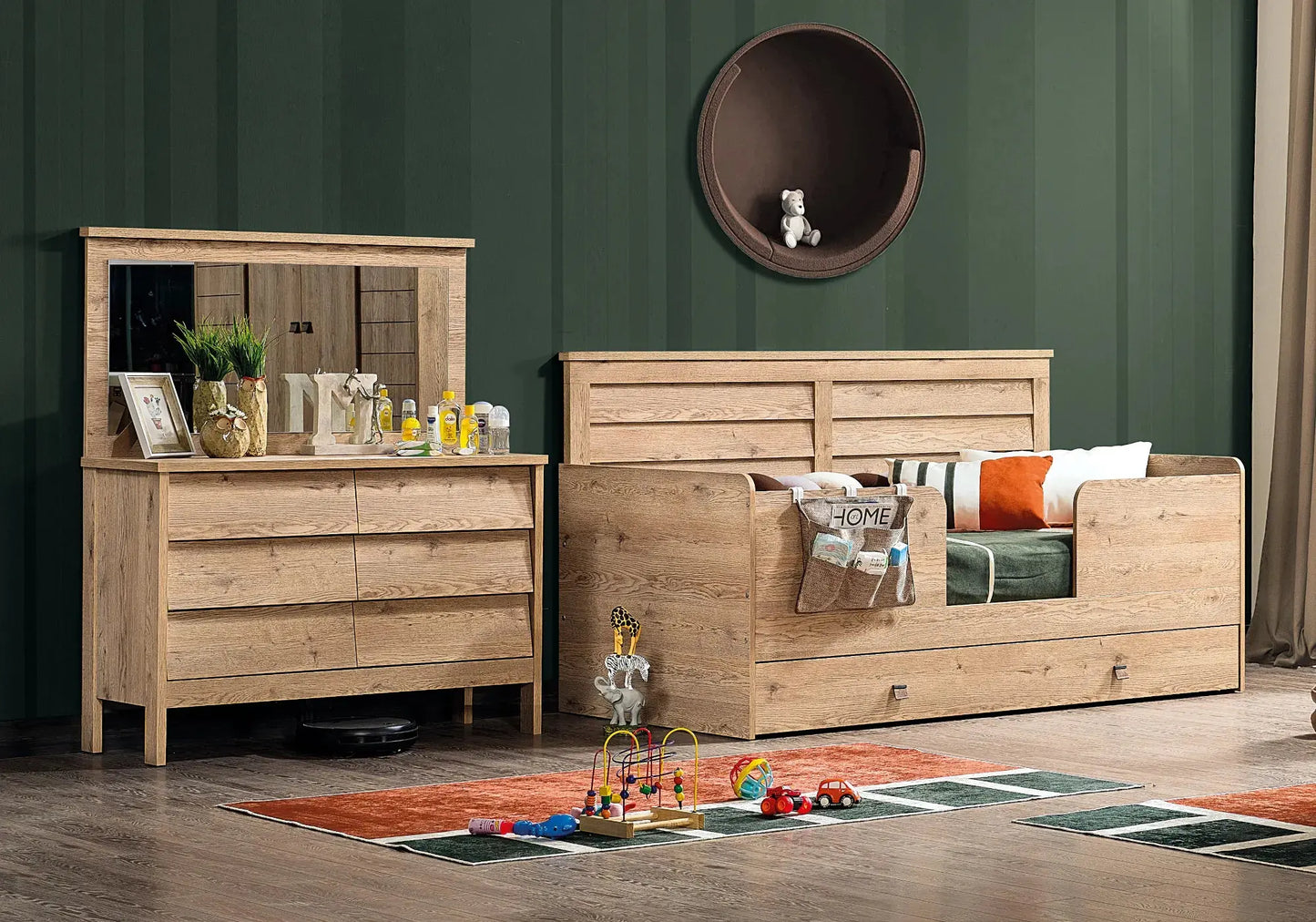 Ensemble de chambre enfant montessori taupe PETRA kelekci.com