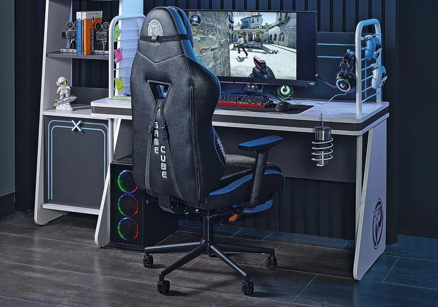 Ensemble de chambre jeune moderne anthracite GAME CUBE kelekci.com