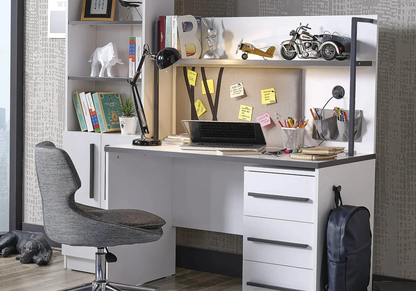 Ensemble de chambre jeune moderne anthracite INFINITY kelekci.com