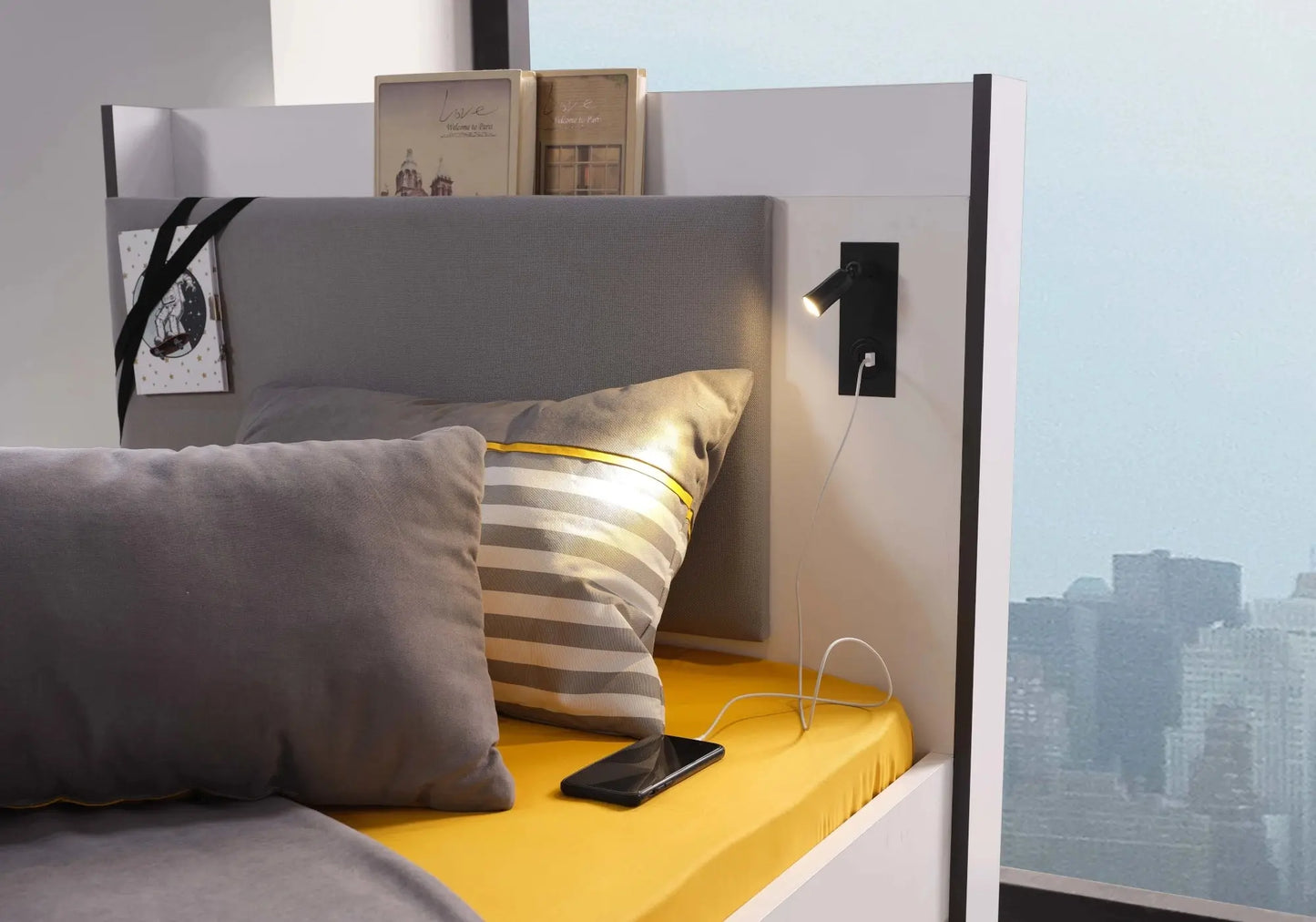 Ensemble de chambre jeune moderne anthracite INFINITY kelekci.com