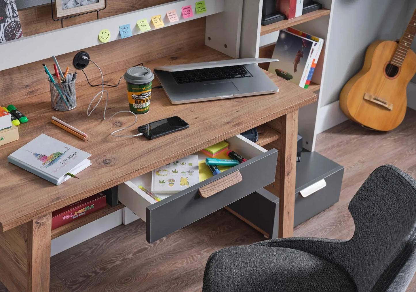 Ensemble de chambre jeune moderne anthracite MOTTO kelekci.com