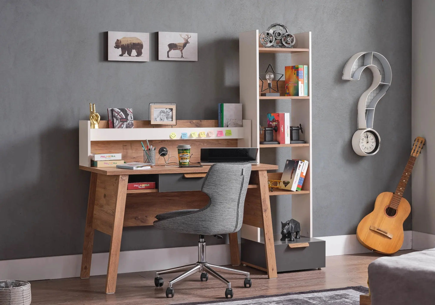 Ensemble de chambre jeune moderne anthracite MOTTO kelekci.com