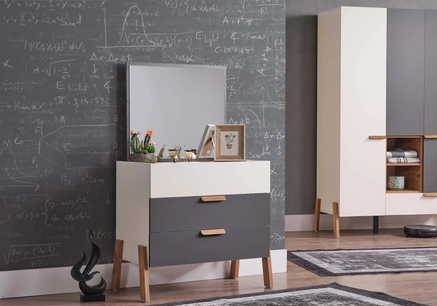 Ensemble de chambre jeune moderne anthracite MOTTO kelekci.com