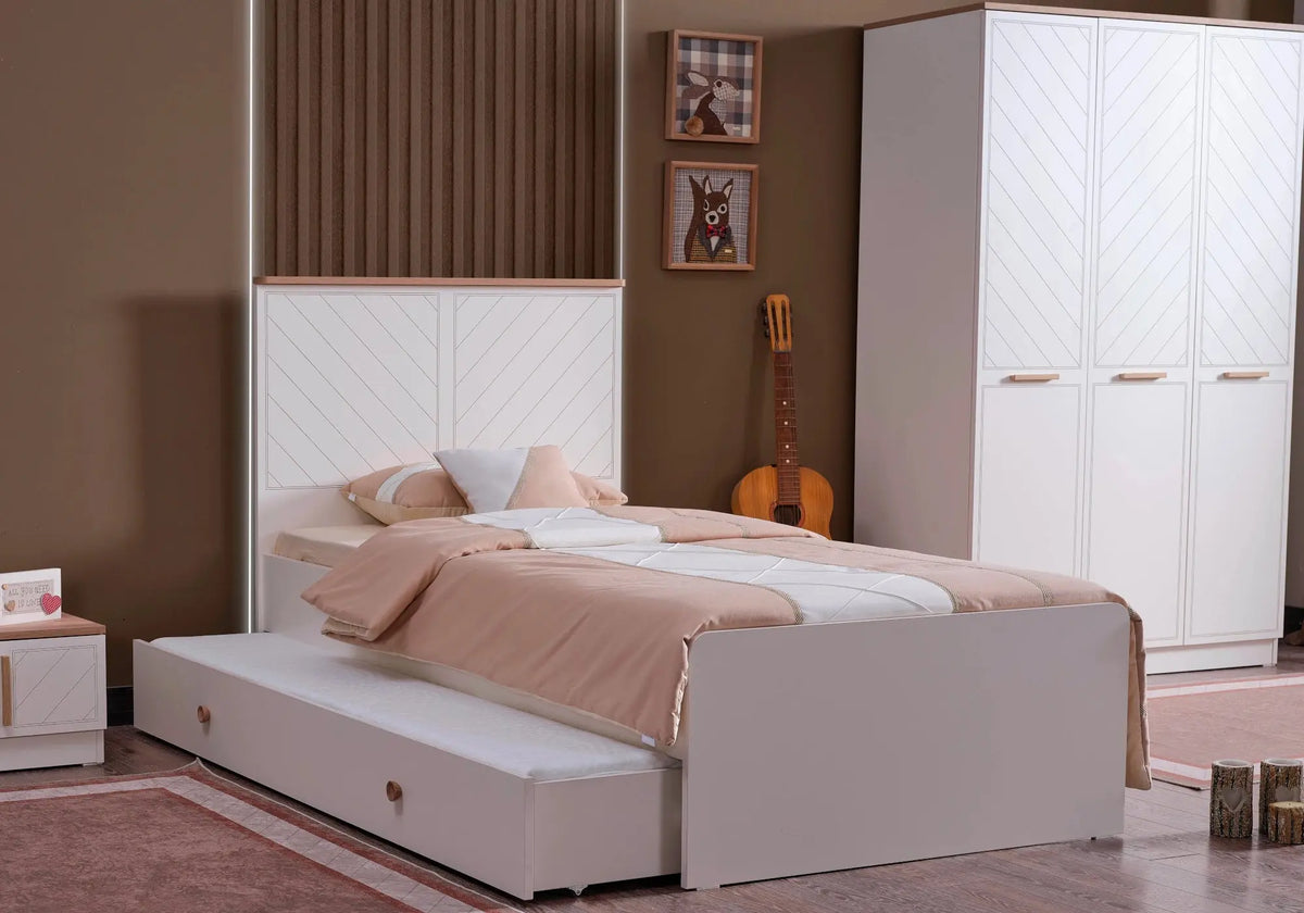 Ensemble de chambre jeune moderne crème OSCAR kelekci.com