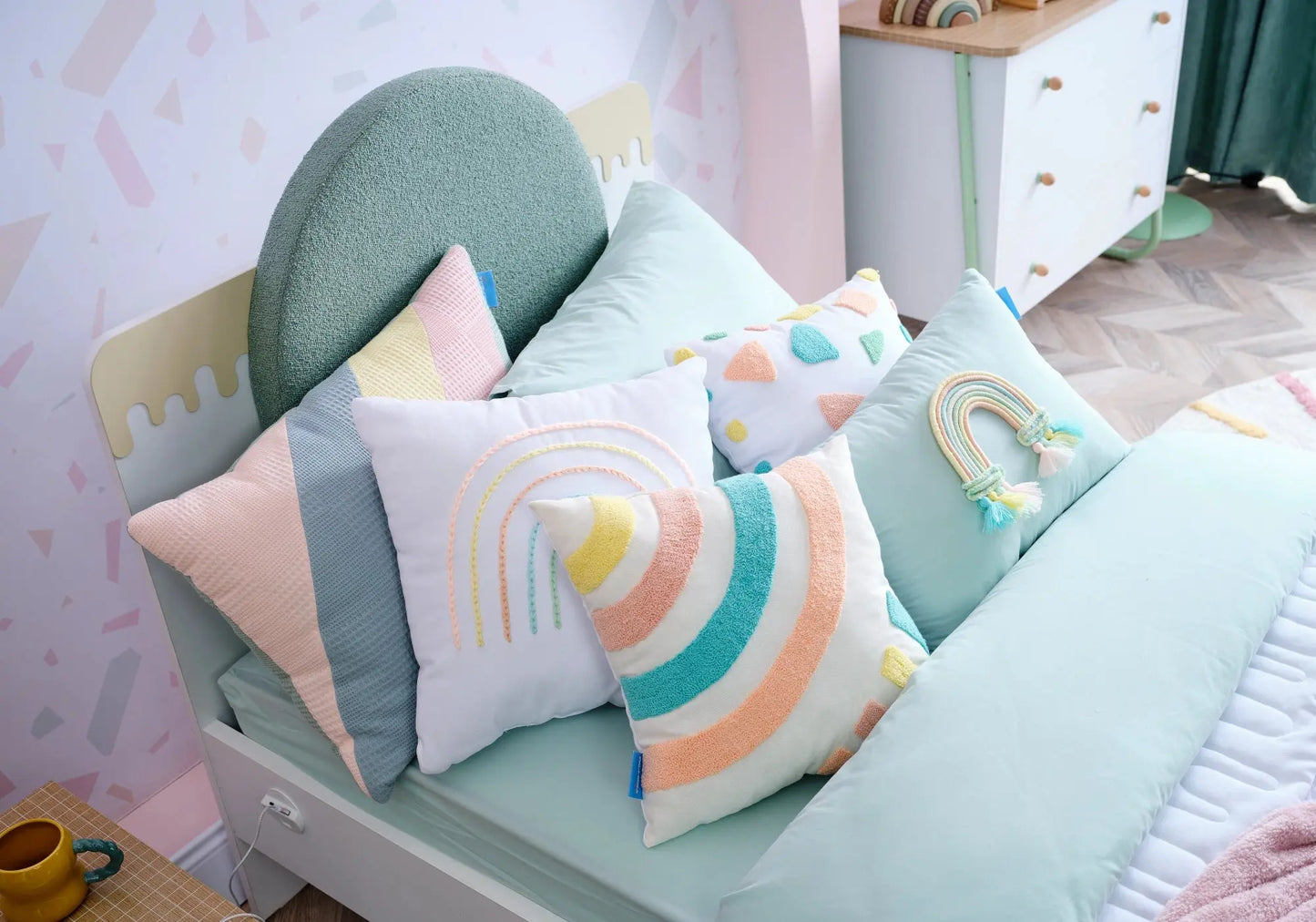 Ensemble de chambre jeune moderne vert JOLLY kelekci.com