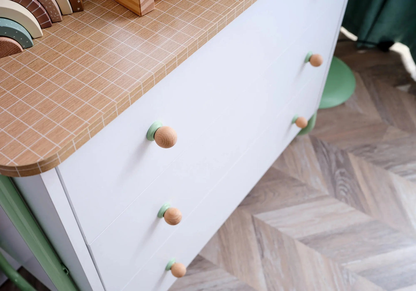 Ensemble de chambre jeune moderne vert JOLLY kelekci.com