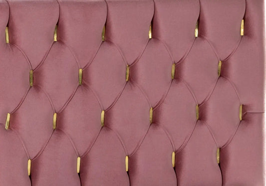 Ensemble lit complet capitonné rose SERRA kelekci.com