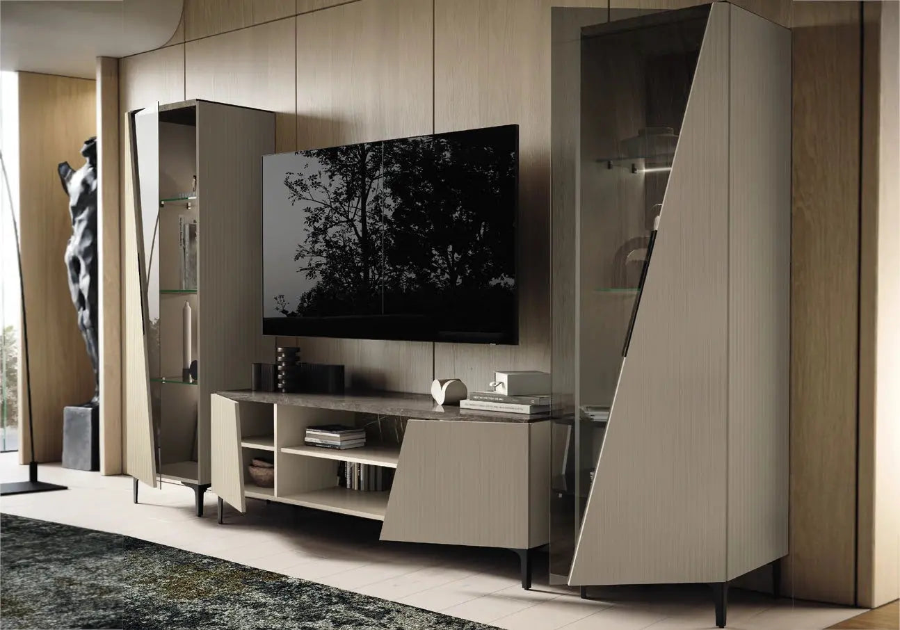 Ensemble meuble TV beige OUNS CG Italy