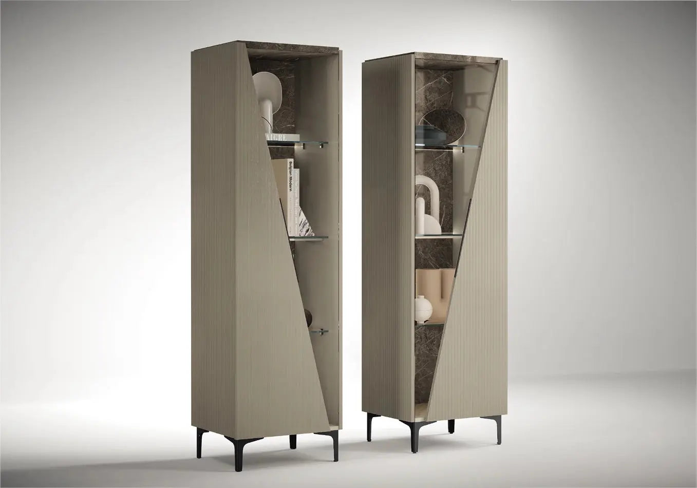 Ensemble meuble TV beige OUNS CG Italy