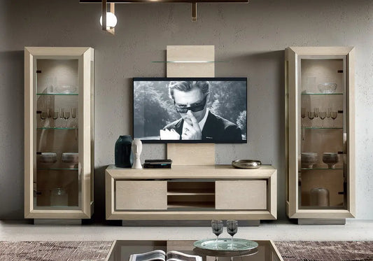 Ensemble meuble TV sable laquée PURA CG Italy