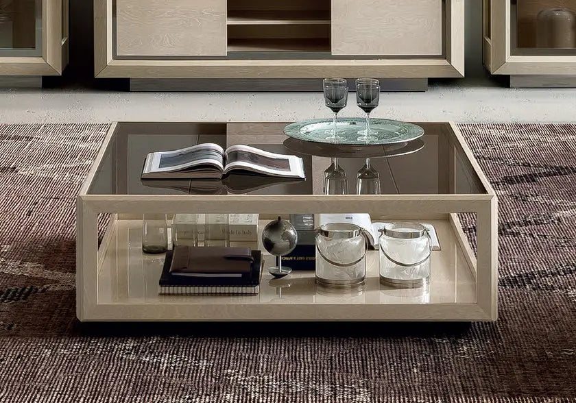 Ensemble meuble TV sable laquée PURA CG Italy