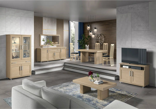 Ensemble meuble tv chêne clair ELSİE Made in Italy
