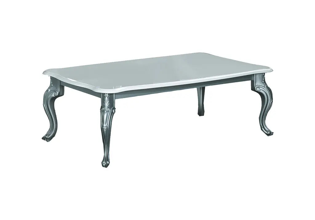 Ensemble meuble tv laquée argent blanc LENA Made in Italy