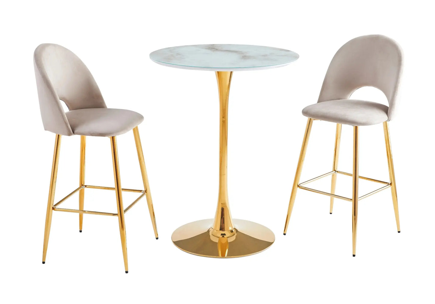 Ensemble de table et chaises de bar VIOLA de luxe