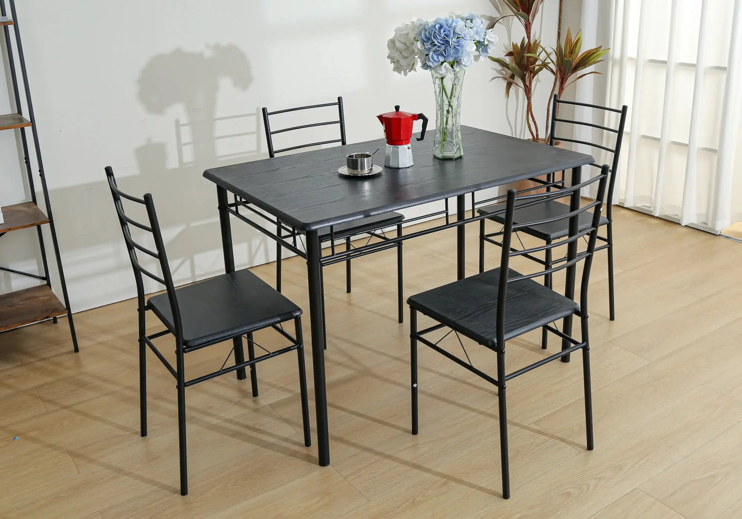 Ensemble table chaise noir IRATI New Design