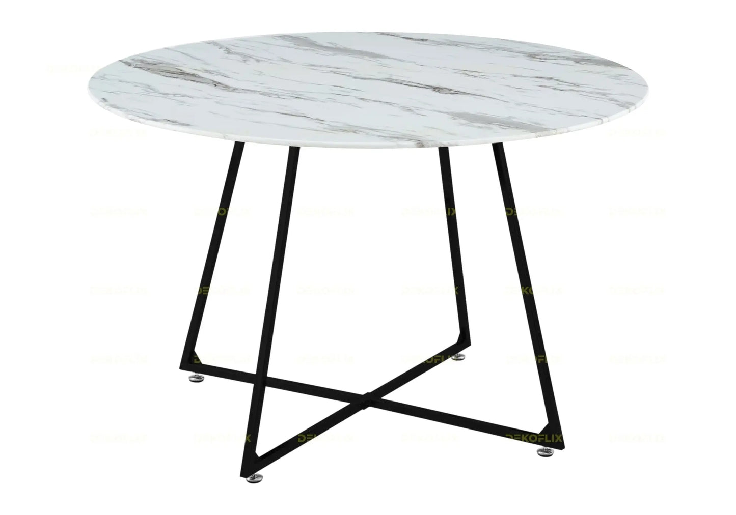 Ensemble table et chaises noires velours noires GINA New Design