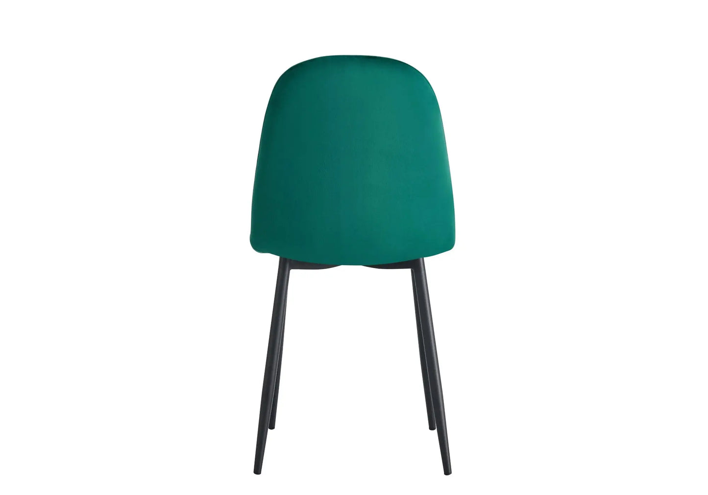 Ensemble table et chaises noires velours vert GINA New Design