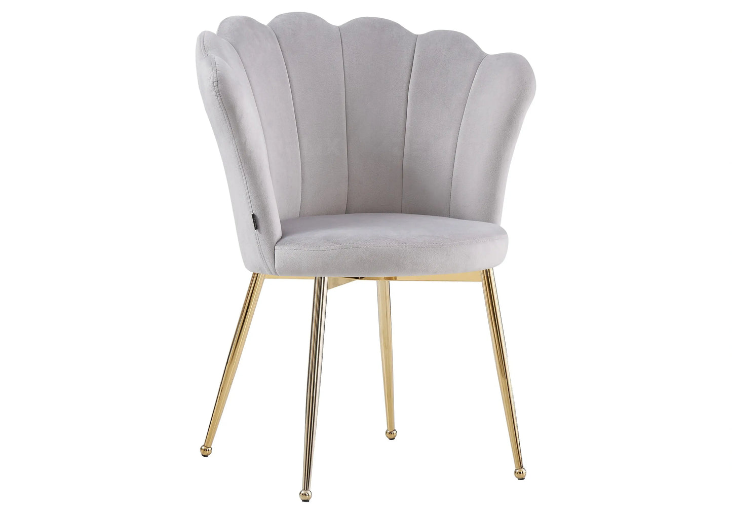 Ensemble table marbre et chaises dorées grises GAYA New Design