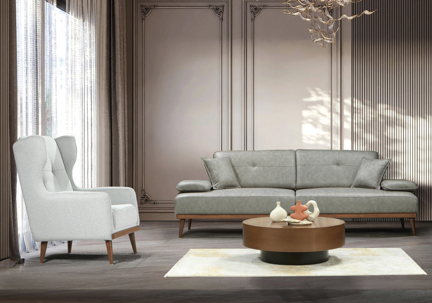 Ensemble Canapé Turc 3+2+1 Relax Moderne – ROSA - DEKOFLIX