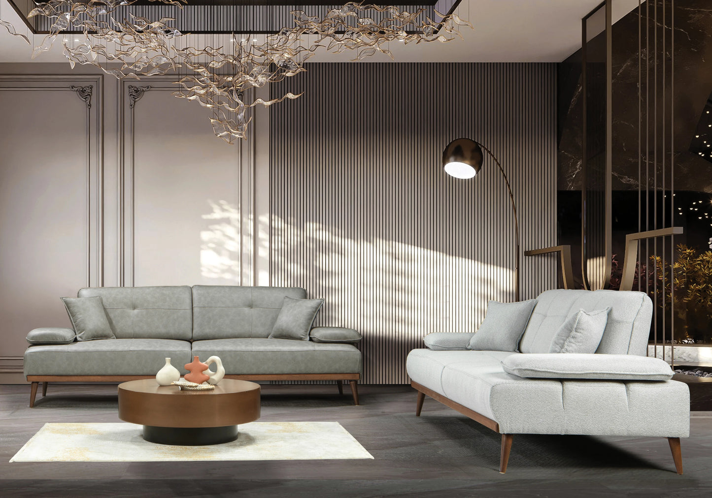 Ensemble Canapé Turc 3+2+1 Relax Moderne – ROSA - DEKOFLIX