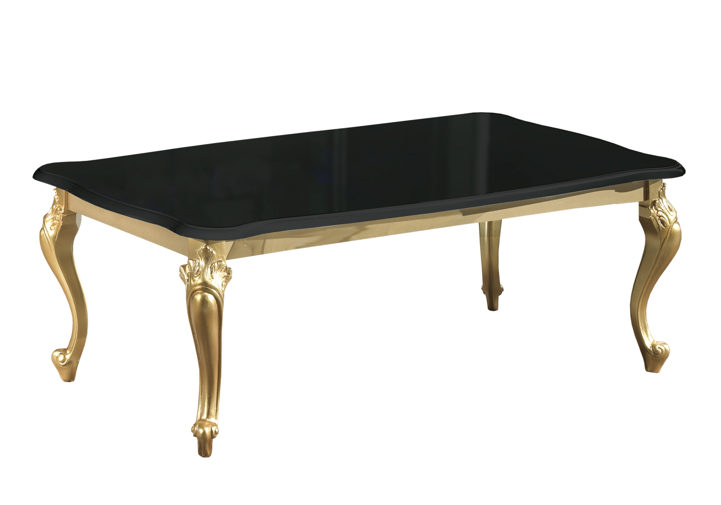 Ensemble meuble TV baroque noir doré - ROSA