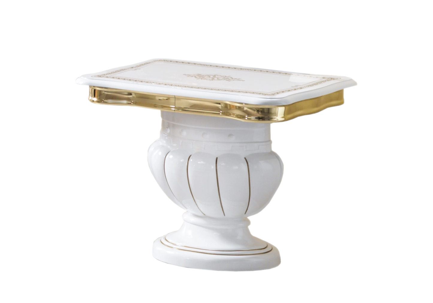 Ensemble meubles de salon baroque blanc doré - NOBILE