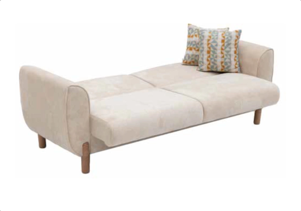 Ensemble canapés 3+2+1 beige avec lit et coffre – BOHEM