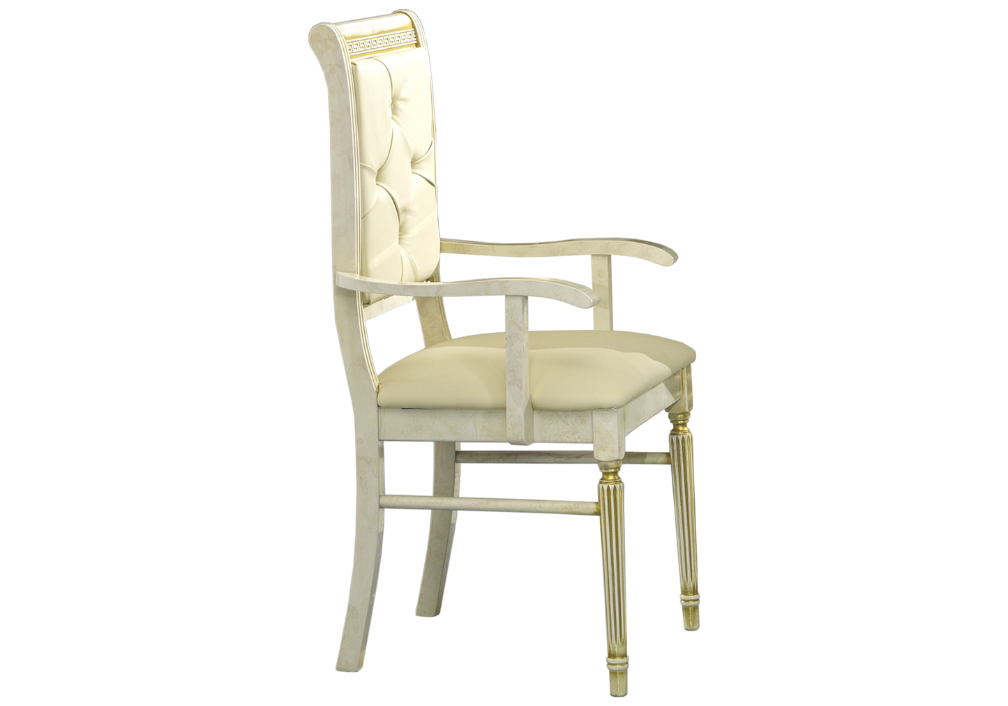 Salle à manger baroque beige doré complète - CROWN