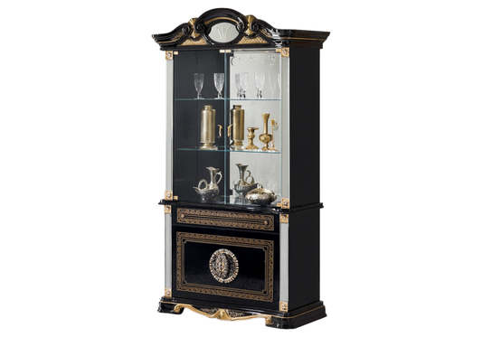 Ensemble meubles de salon baroque noir doré - NOBILE