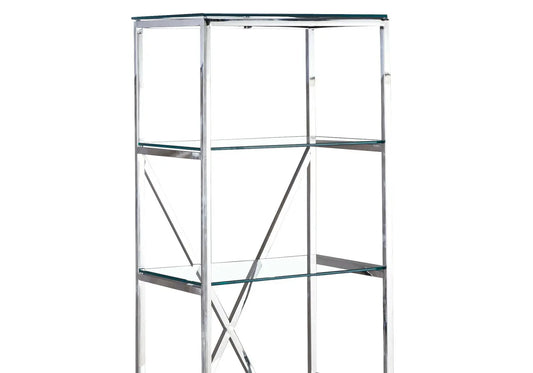 Étagère design chromé verre LEXA New Design