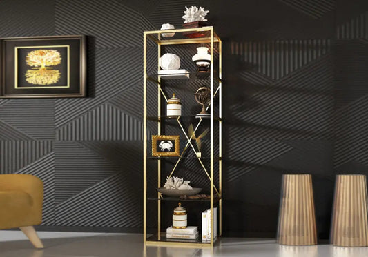 Étagère dorée verre trempé MADO New Design