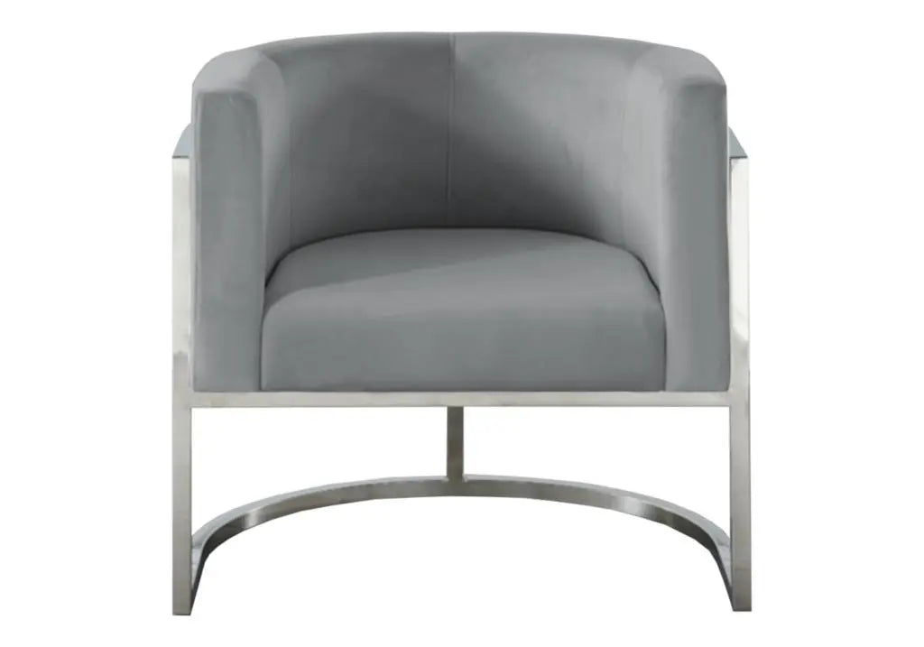 Fauteuil design chromé gris ALVO New Design