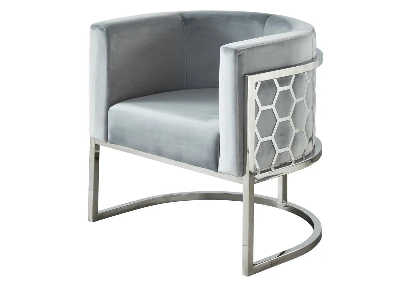 Fauteuil design chromé gris ALVO New Design