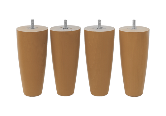 Jeu de 4 pieds coniques bois 16 cm - ARDEN