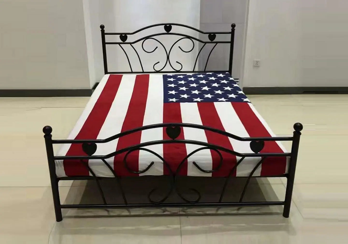 Lit simple métal noir GLAM New Design