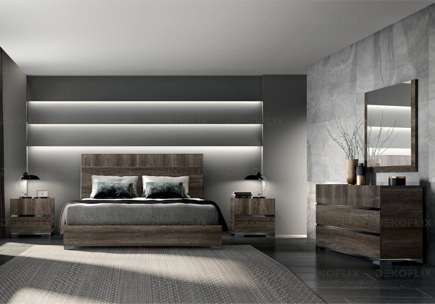 Dea - Miroir de Chambre Design - Élégance et Lumière - Italy