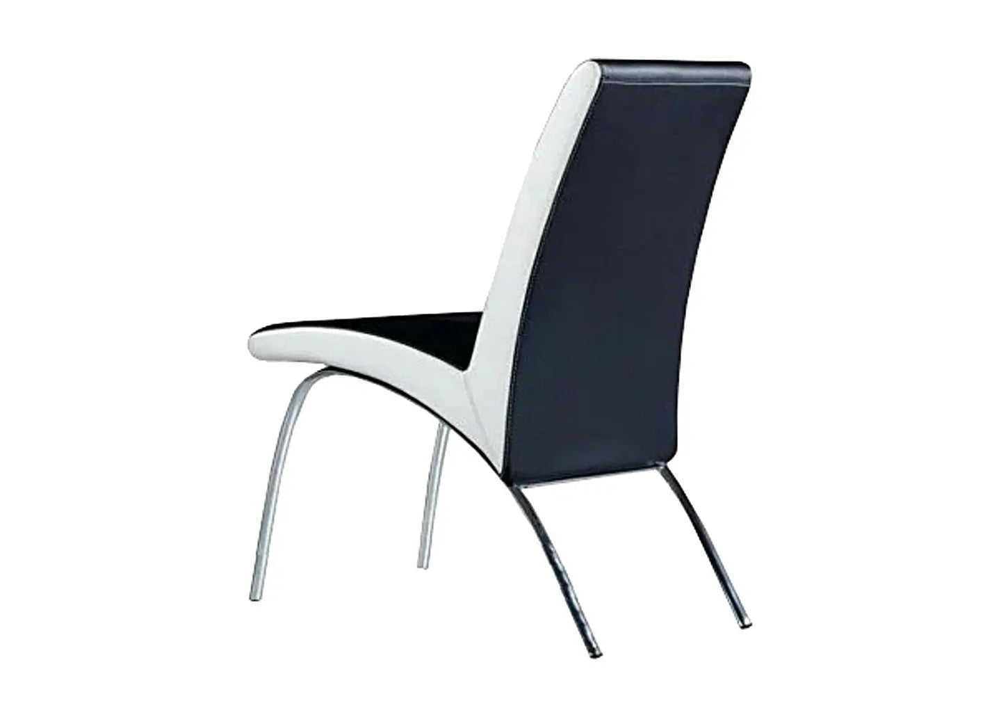 Lot 4 chaises chromé noir blanc ROY New Design
