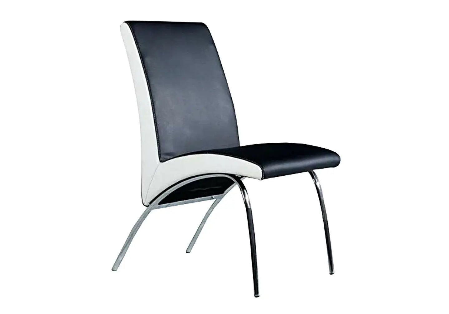 Lot 4 chaises chromé noir blanc ROY New Design