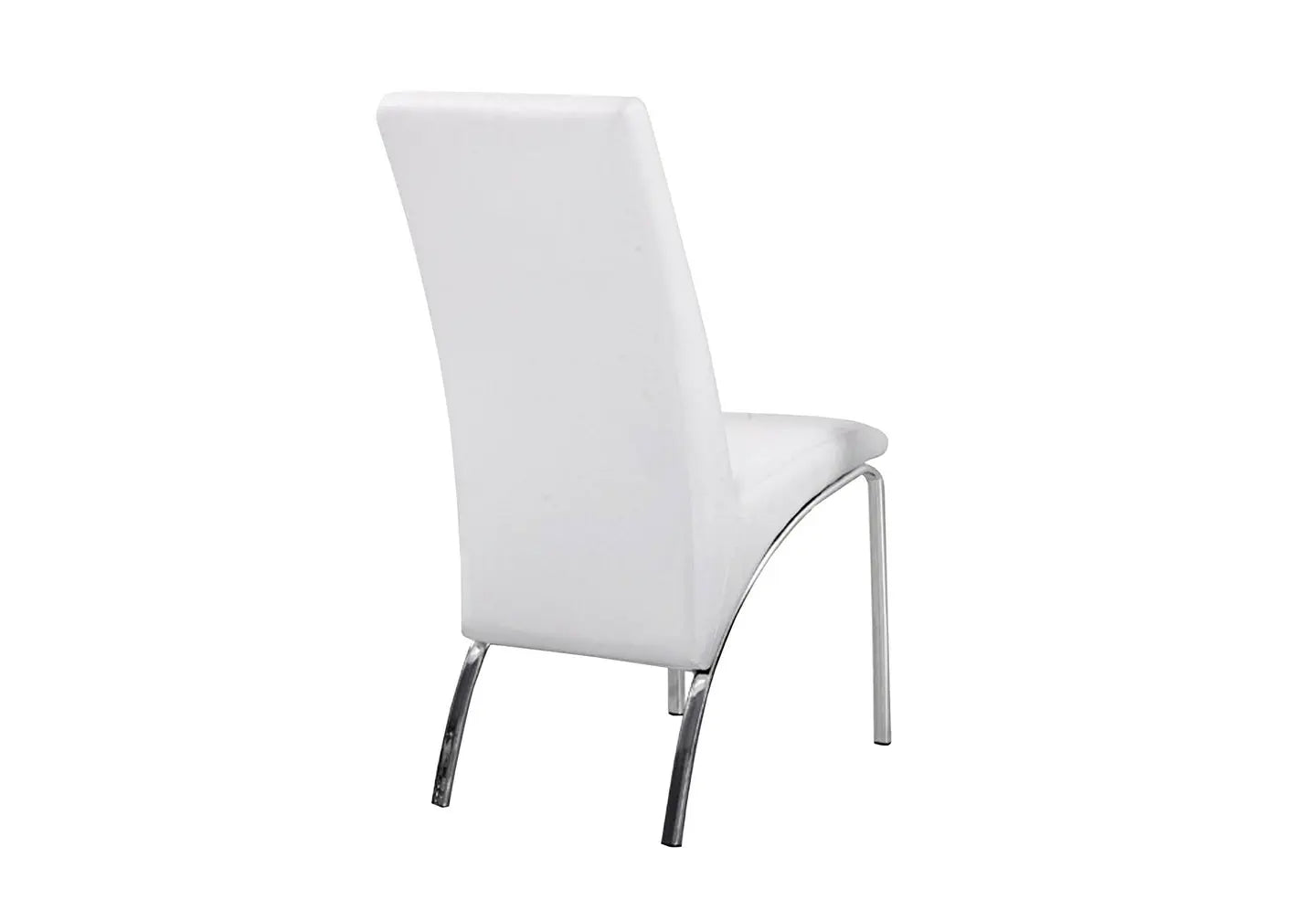 Lot 4 chaises chromé simili blanc ROY New Design