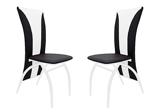 Lot 6 chaises chromé simili blanc IVO New Design