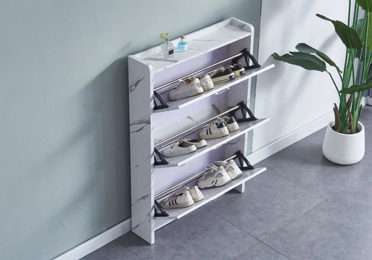 Meuble à chaussure marbre blanc MAYA New Design