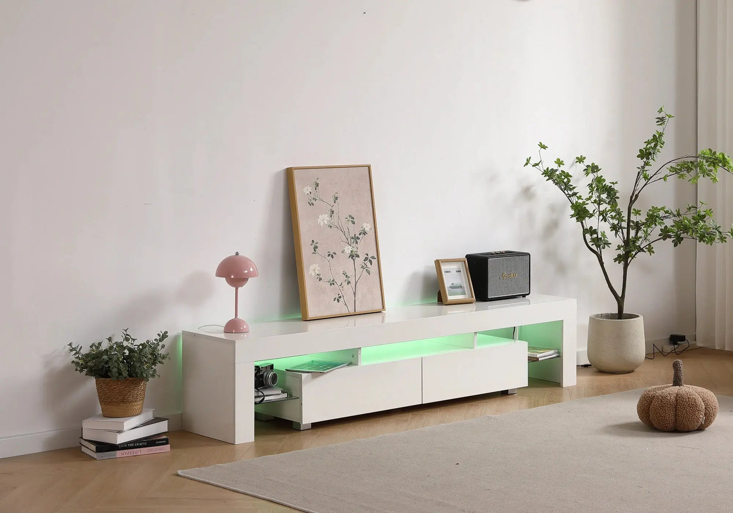 Meuble banc tv marbre blanc MARGOT New Design
