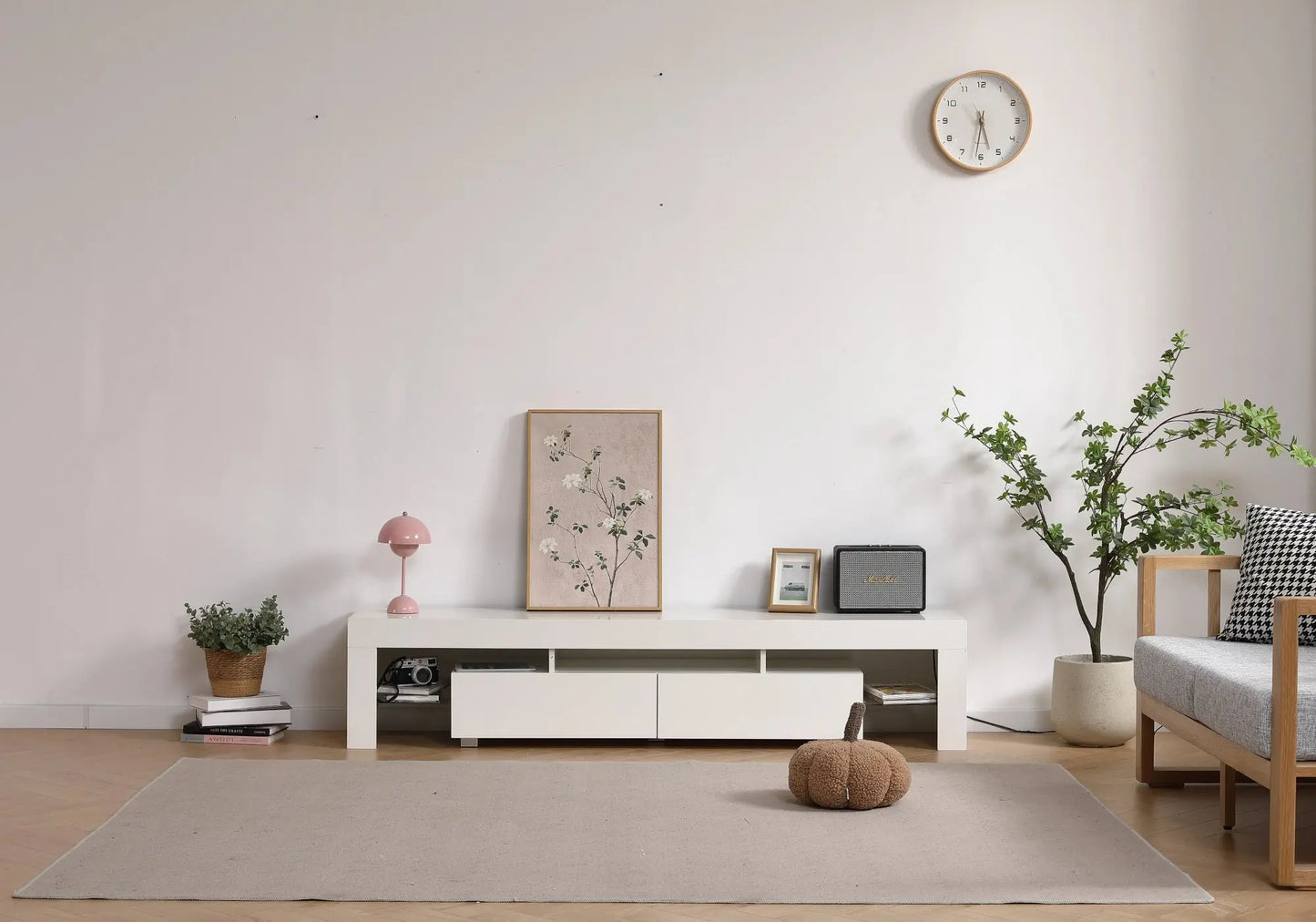 Meuble banc tv marbre blanc MARGOT New Design