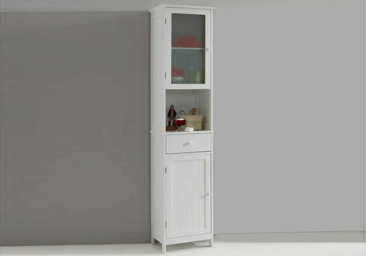 Meuble colonne rangement blanc CIRA New Design