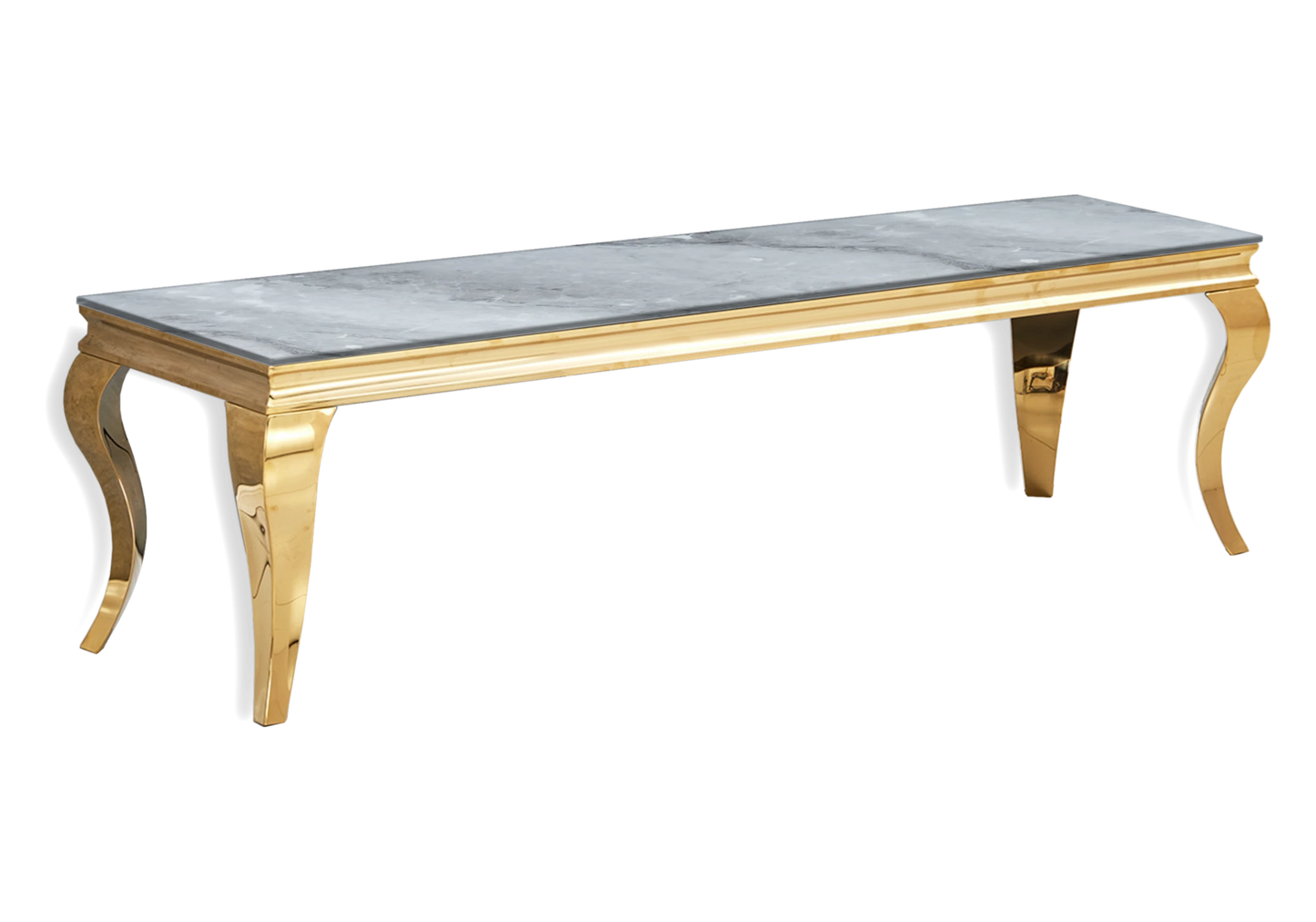 Console design marbre gris pied doré – NEO