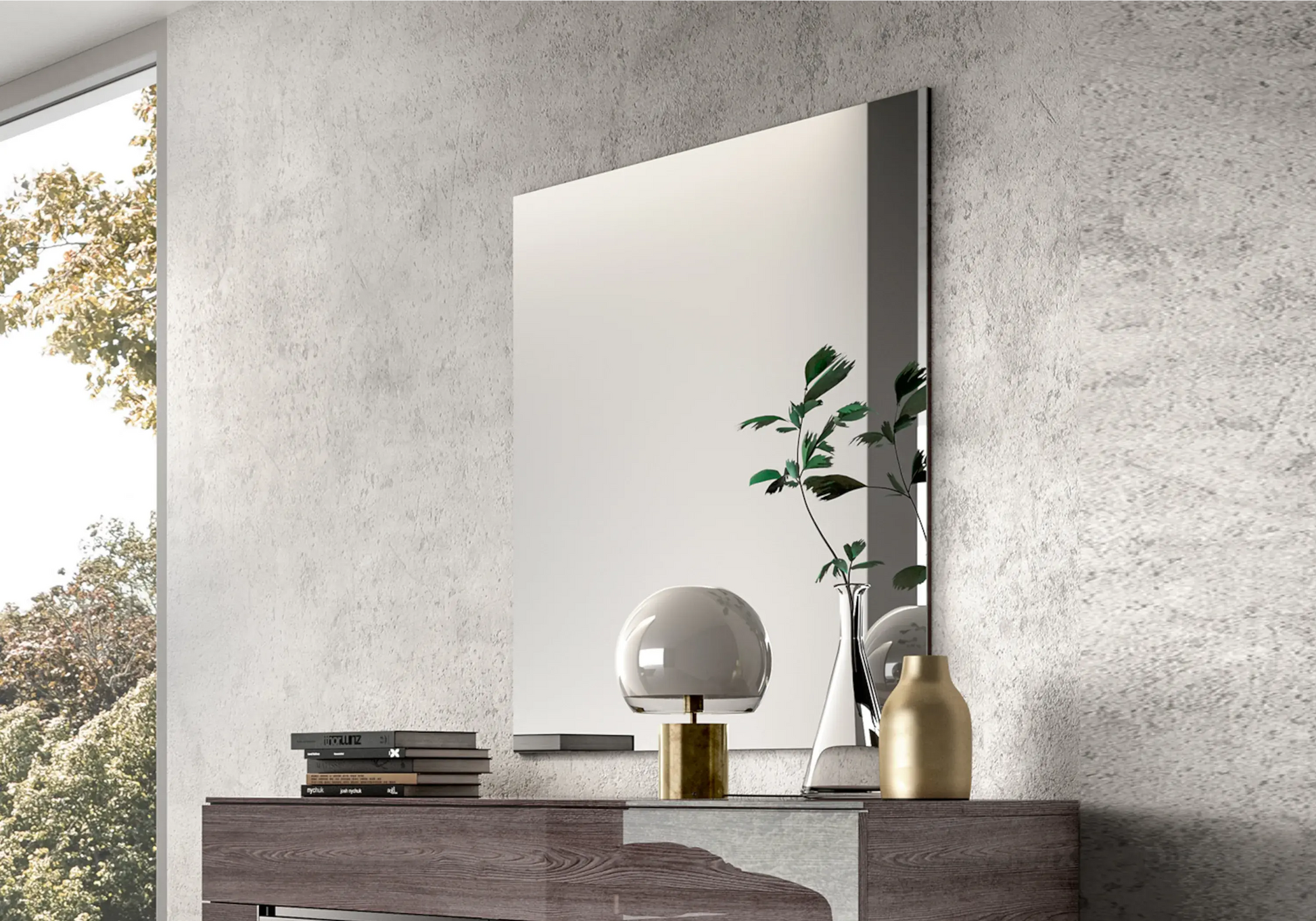Miroir Design Italien Chambre – Viola Rectangulaire Status