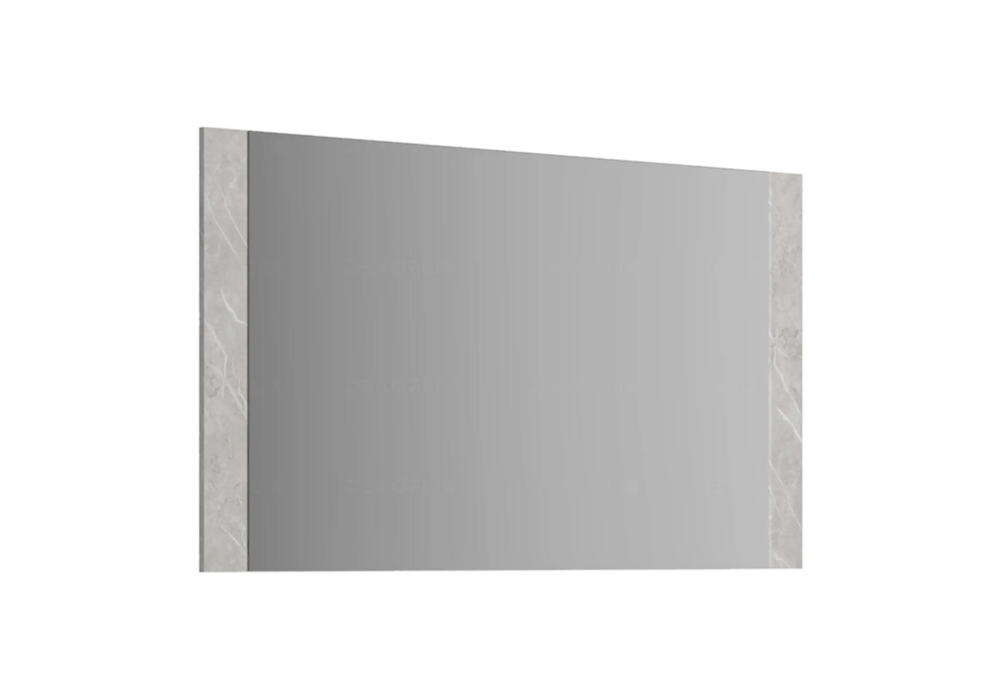 Miroir Mural Design Marbre Gris Élégant - Collection Mara Status